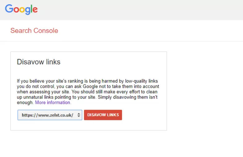 Google Disavow Tool Welcome